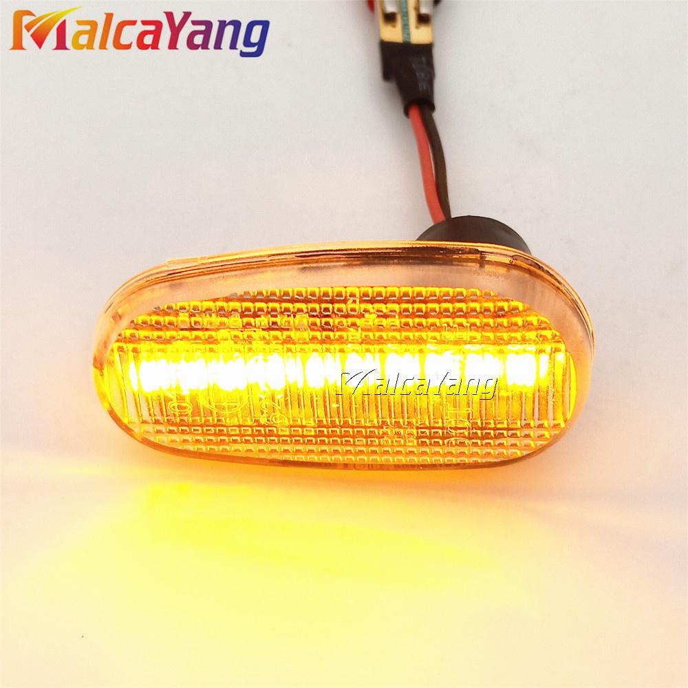For Alfa Romeo Mito 955 147 GT 937 Fiat Bravo 2 Dynamic LED Side Marker Lights Arrow Turn Signal Flashing Blinker Lamp 2PcsTurn Signal 2