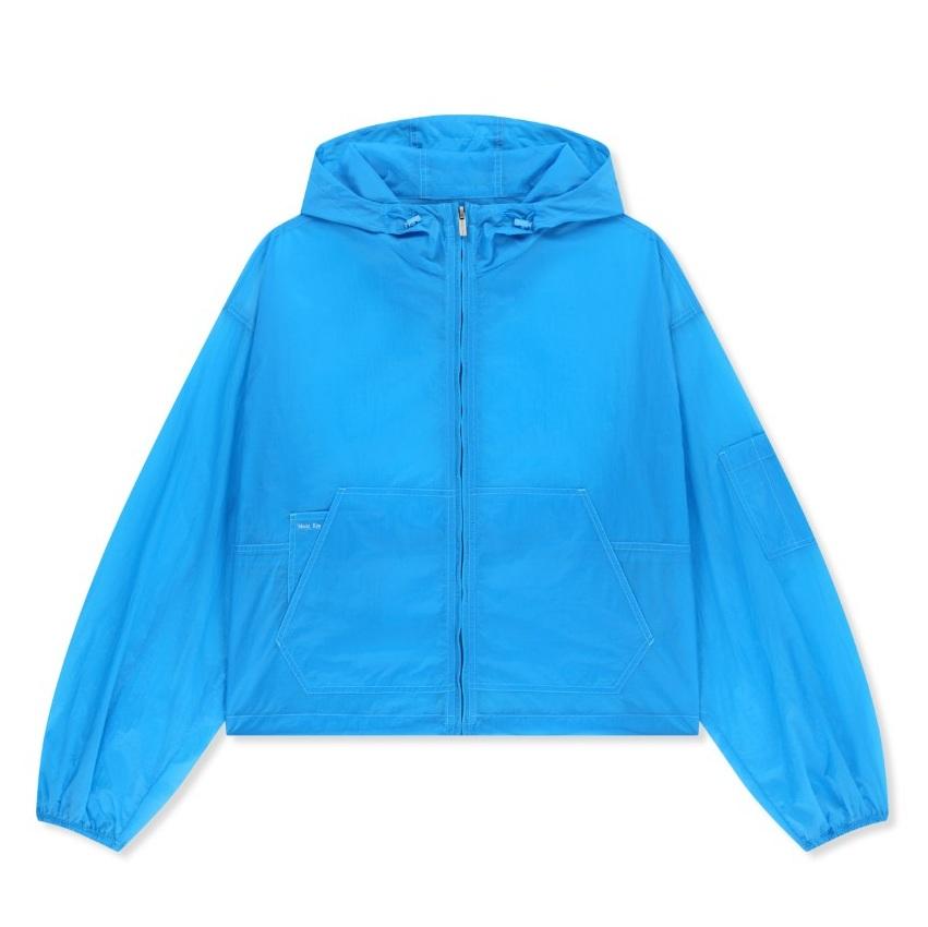 [Matin Kim] BACK LOGO HOODY WINDBREAKER - 3 Colors (Cream / Dark Brown / Blue)