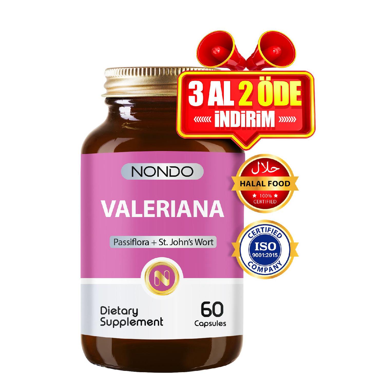 

Valerian 60 Capsules (passivelora Cat Herb Yellow Wort)