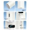 Multifuntional Digital Display Fan Efficient Cooling Fan 5200mAh Quiet Powerful Fan Plastic Texture for Outdoor Travel