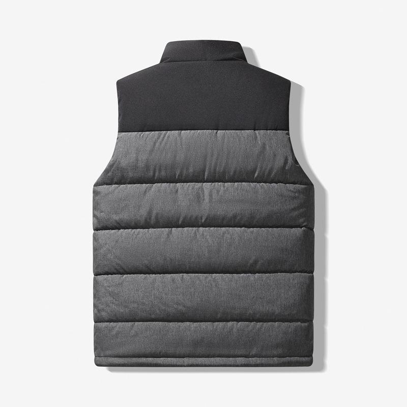 Men's Outerwear Thermal Cotton Vest Waistcoat Men's Outdoor Sports Stand-up Collar Cotton Jacket Down Vest