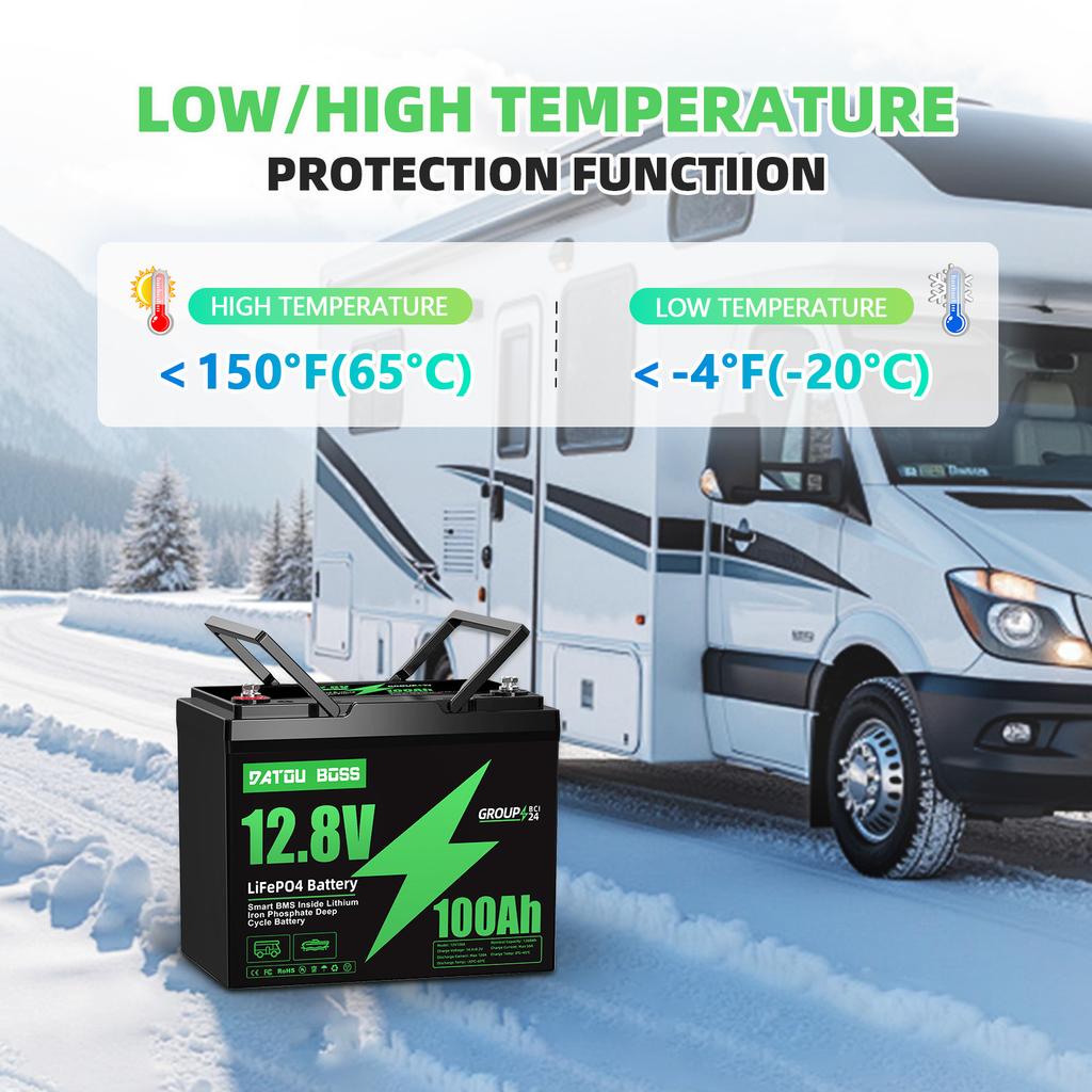 EU USA Stock12V 100AH LiFePO4 Lithium Ion Batteries Germany WAREHOUSE 100A BMS Suitable for Camping, RV,home Solar Energy System