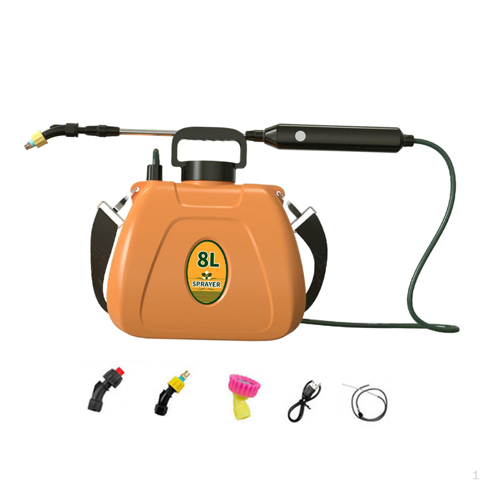 

Electric Pump Sprayer Garden 8L Multipurpose Portable Practical Watering Spray Bottle for жовтий