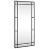 Vidaxl Wall Mirror, Black, 40X80 Cm, Rectangular, Iron