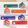 Creative Cartoon Magnetic Ruler Bookmark - Folding Page Holder for Students and Children, Ideal Stationery Gift