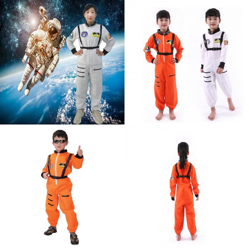 Astronaut Cosplay Costume For Kids Polyester Suit With Space Suit Design For Halloween Parties