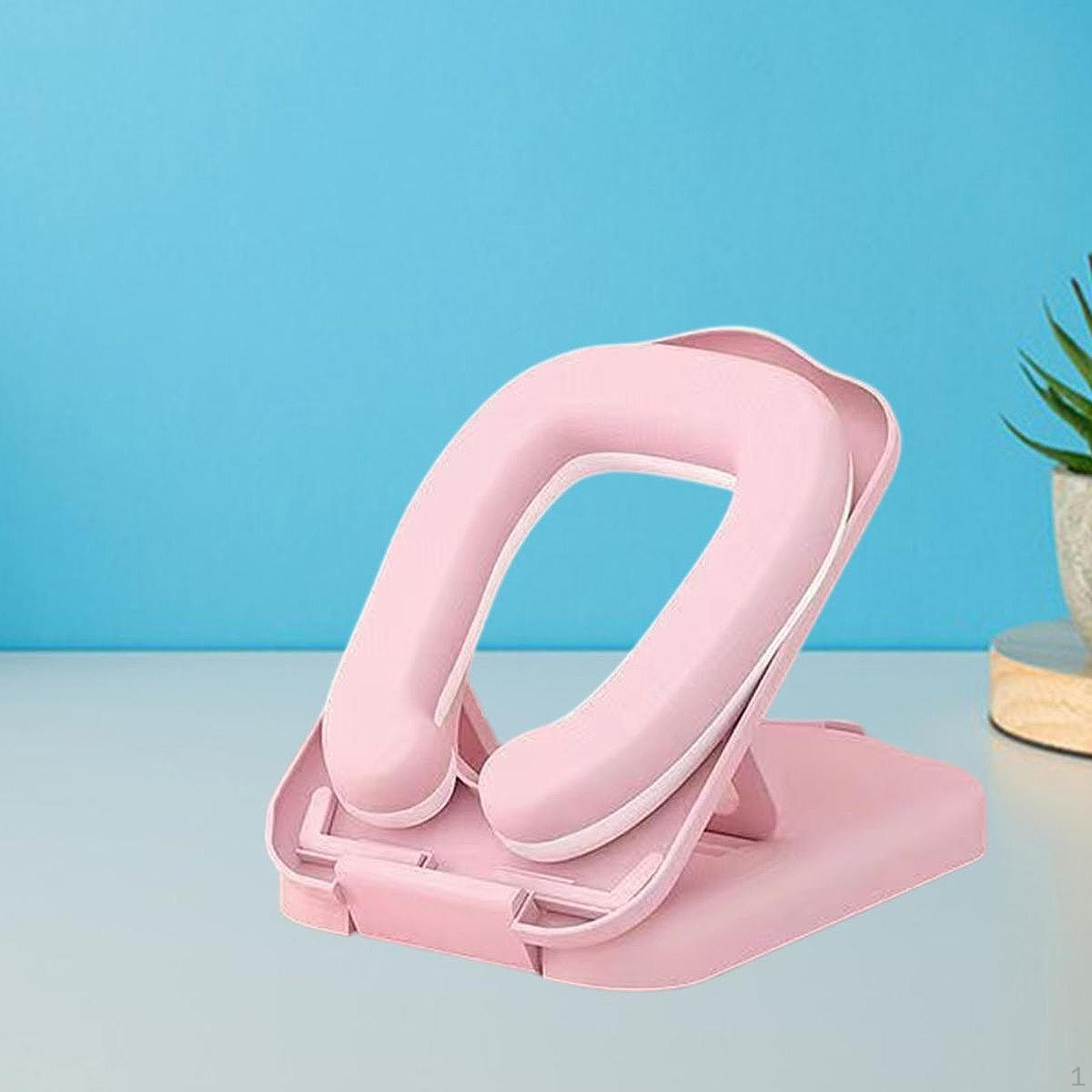 Подушка для сна съемный чехол удобная регулируемая высота поддержка лица розовый 1286₽