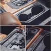 Tundra Gear Shift Cup Holder Cover: 2016-2020, Carbon Fiber Style Interior Adhesive Panel