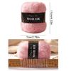 Comfortable Thread Cotton Blended Alpaca Mohair Yarn Soft Fluffy Handmade Hand-Knitted Yarn Long Haired Crochet Yarn Knitting