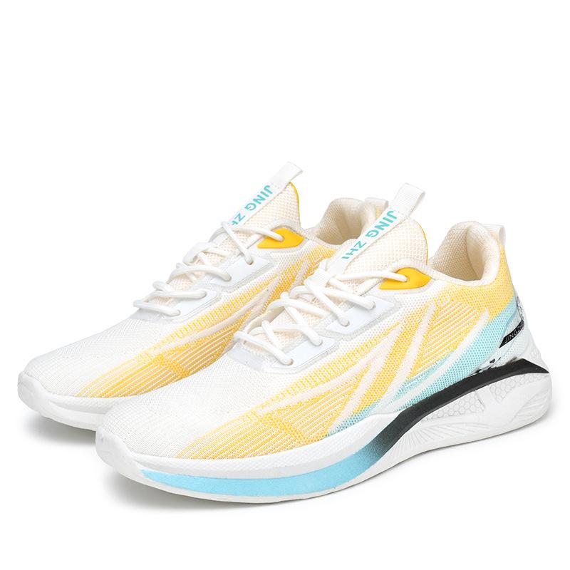 New fly-woven men's casual shoes are light, breathable and comfortable soft-soled shoes, fashionable and trendy student sports shoes