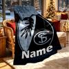 Custom Name Personalized SC Freiburg Print Blanket, Home Decor, Bedroom, Sofa, Camping, Couch, Gifts for Birthday Christmas