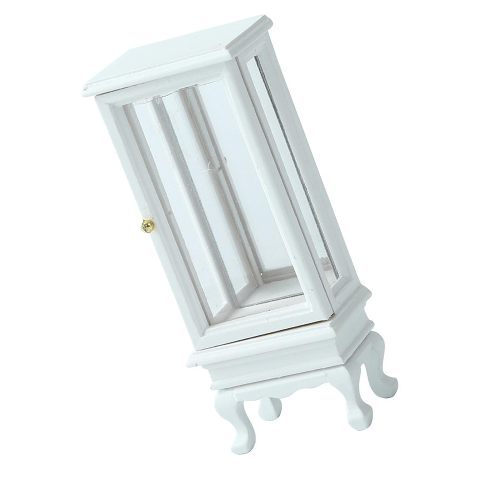 

Миниатюрный стеклянный шкаф в масштабе 1/12 для украшения кукольного домика и коллекционных экспонатов, декорации для сцены A