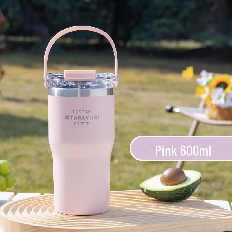 High-Quality Stainless Steel Thermos with Dual Straw - Perfect for Fitness Enthusiasts and Car Use
