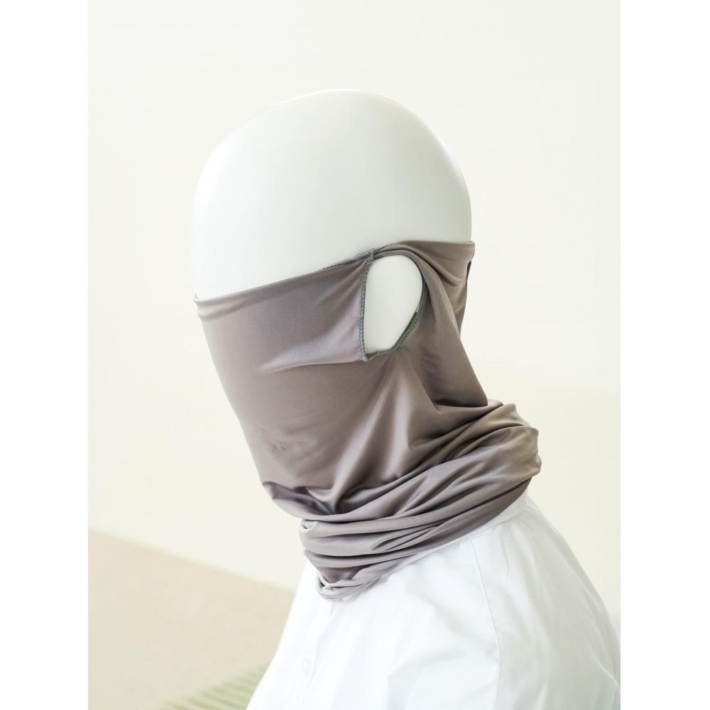 Daiso Cool Earring Sports Muffler Light Gray