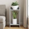 Plant Stand Concrete Grey 30 x 30 x 60 cm Engineered Wood