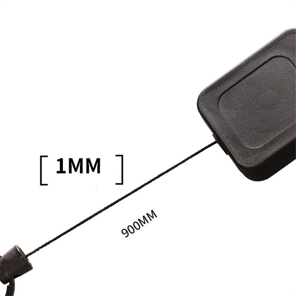 Anti-theft Retractable Keychain Belt Clip ID Badge Holder Durable Easy-to-pull Buckle  ID Cards