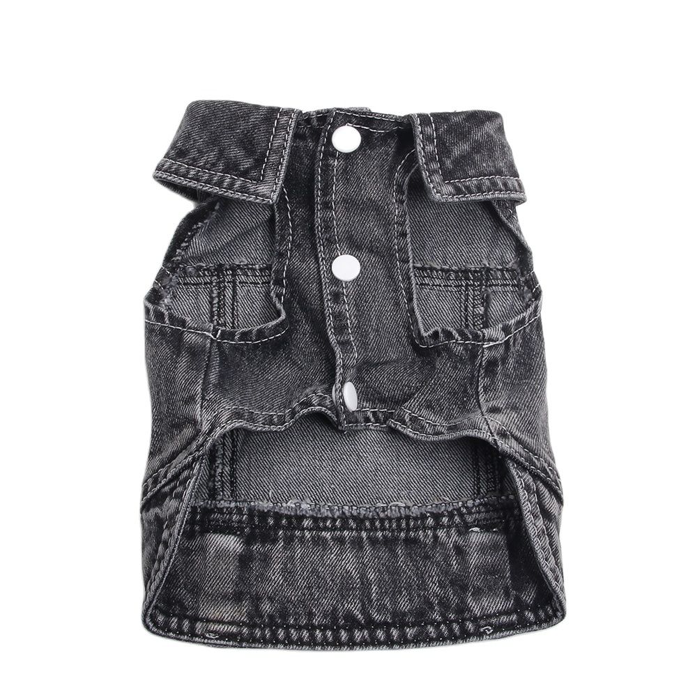 Animali domestici Cani Jeans Cappotto Giacca Gilet di jeans trainabile Gatto Cucciolo Primavera/Autunno Vestiti Abbigliamento