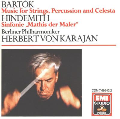 CD BÉLA BARTÓK / PAUL HINDEMITH – BERL - Music For Strings, Percussion And C CDM7692422 EMI, Angel Reco 1988 UK Classical Used