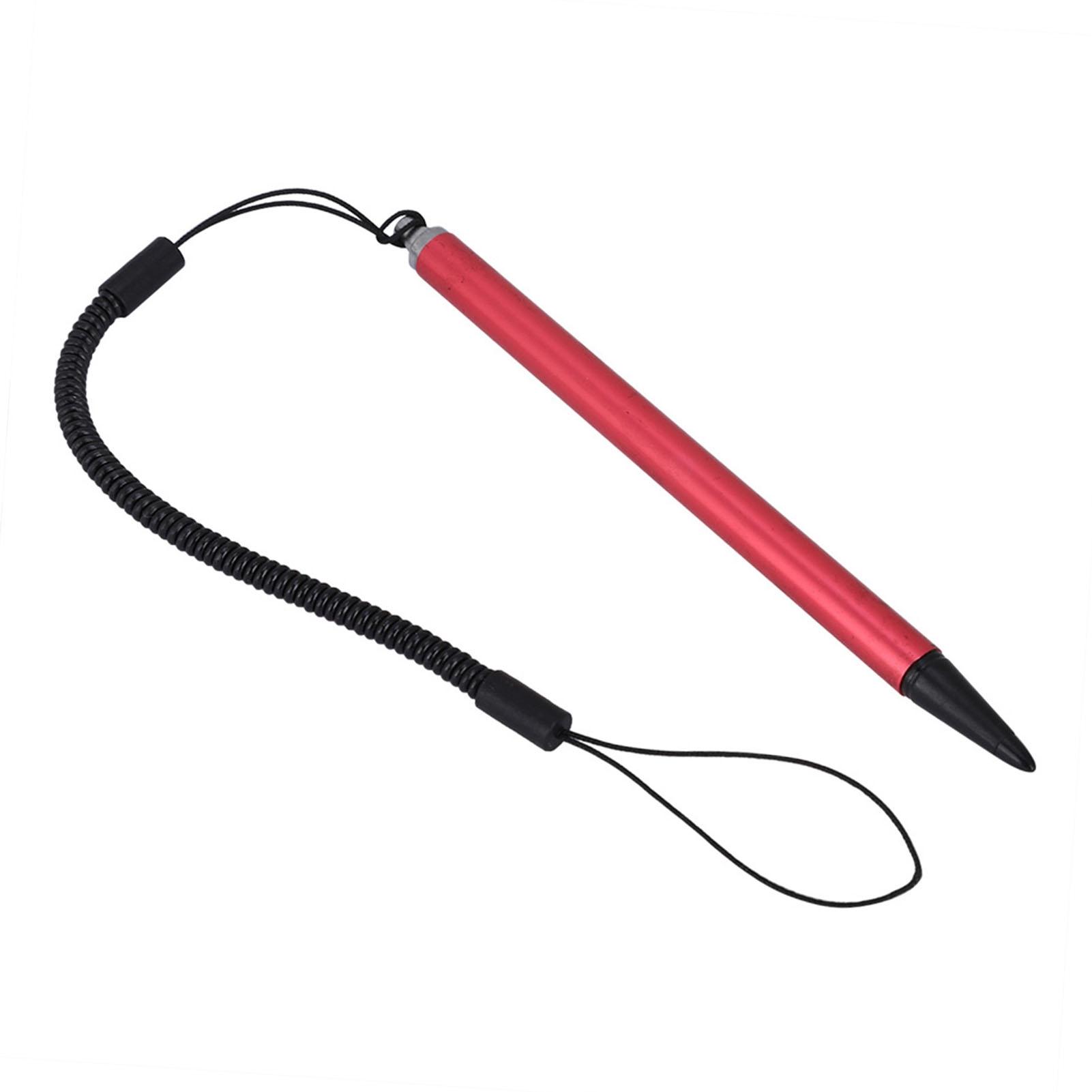 

Сенсорная ручка для рисования экрана, резистивный стилус с пружинной веревкой для POS PDA Navigator (красный) красный