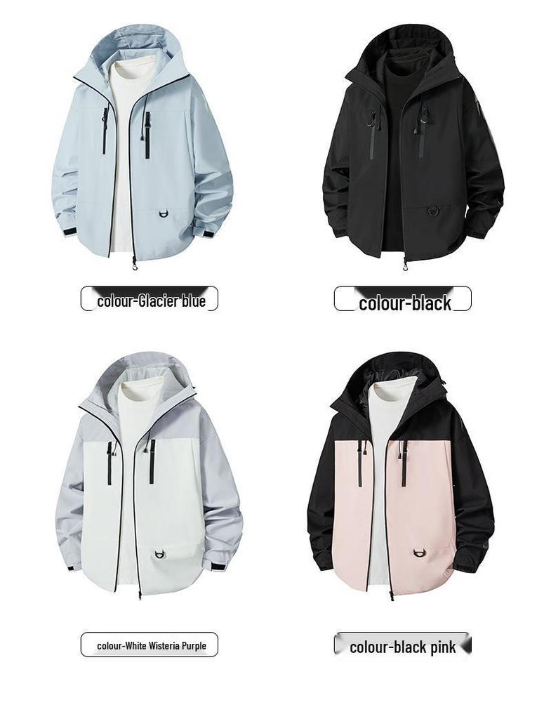 2025 High-Quality Unisex Loose Sporty Windbreaker: Spring Casual Youth Style Jacket