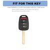 Silver Edge TPU Auto Remote Shell Fob Holder Keychain Car Key Cover Case Cap For Honda CRV Jazz HR-V HRV Accord CIVIC 2013 2014 2015 2016