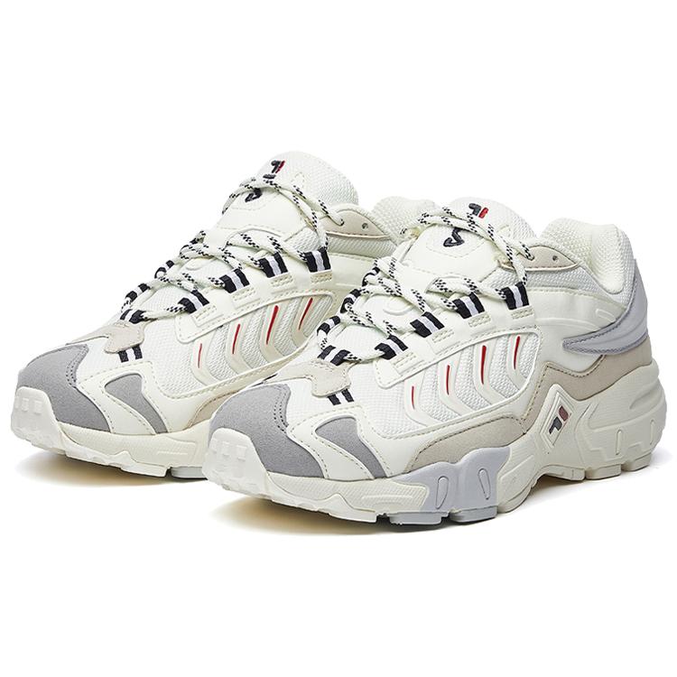 FILA Ravagement 1 Fabric Breathable Low top Casual Shoes Women's White Gray F12W031127FVL