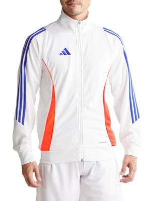 Adidas Tiro 24 Training Casual Blue Sizes Jacket, HAS91, Zip-Up Jacket, Lifestyle, Men's, White/Upsolar Red/Lucid (JE2003), J/XL