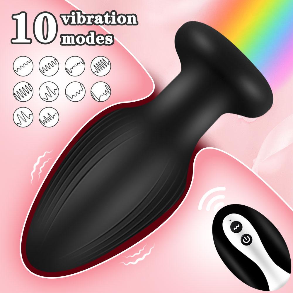 360° Rotation Butt Plug Vibrator for Women Men Prostate Massager Gay Anal Vibrator Anal Plug LED Light Sex Toy Adult Supplies