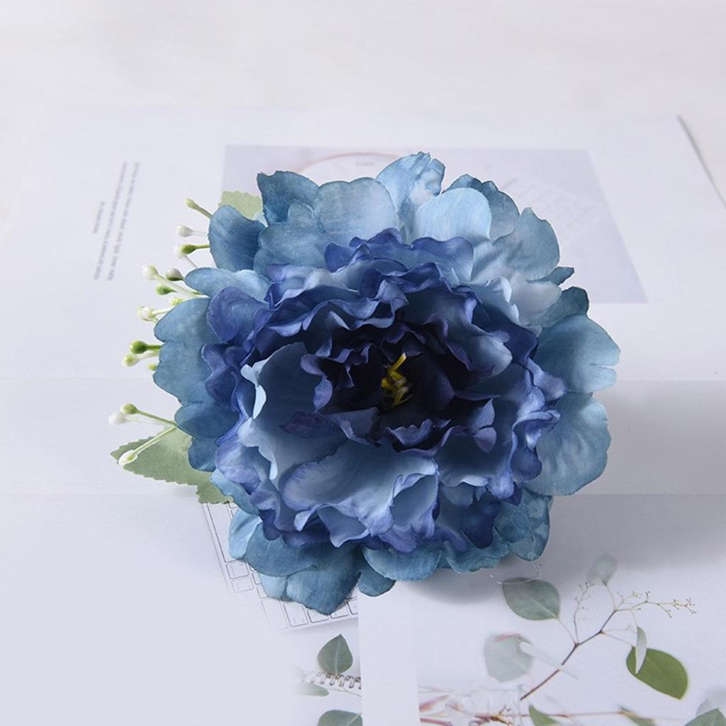 Pack of 2 Artificial Flower Curtain Holdbacks Clip Window Curtain Rope Tie Drapery Holdback Buckle Wedding Party Decors