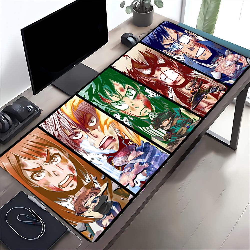 Powerful Anime Characters Large Gaming Mouse Pad Nonslip Rubber Base Waterproof Desk Mat For Office Pc Laptop