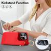 Ring Zip Wallet Card Leather Phone Case For iPhone 16 Pro Max 15 14 Plus 13 12 Mini 11 XS XR X SE  8 7 Flip Stand Cover Etui