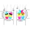 2 Pezzi/Set Ciondolo BFF Amicizia Koala Panda Collana Coppia Collana con Ciondolo a Cuore Diviso Magnetico Regalo di Amicizia per Donne
