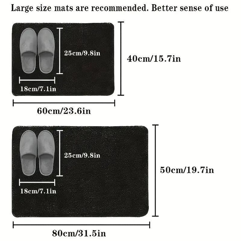 Non-Slip Bathroom Absorbent Diatomite Mat, Soft and Super High Quality Quick-Dry Shower Rug