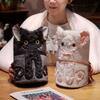 Cartoon Devon Cat Blanket Small Blanket Girls Office Nap Air Conditioning Leg Covered Blanket Students Lunch Break Roll Blanket