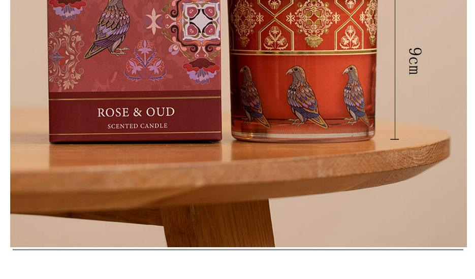 Rose Scented Soy Wax Candle - Aromatherapy Gift for Bedroom, Hotel, or Best Friend's Birthday.