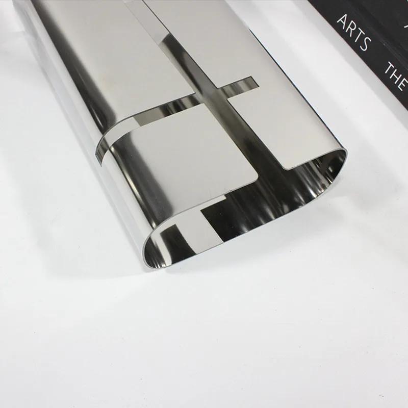 Luxury Stainless Steel Tissue Box, Living Room Tissue Storage Box, Dining Table Center Napkin Holder, Home Decoration