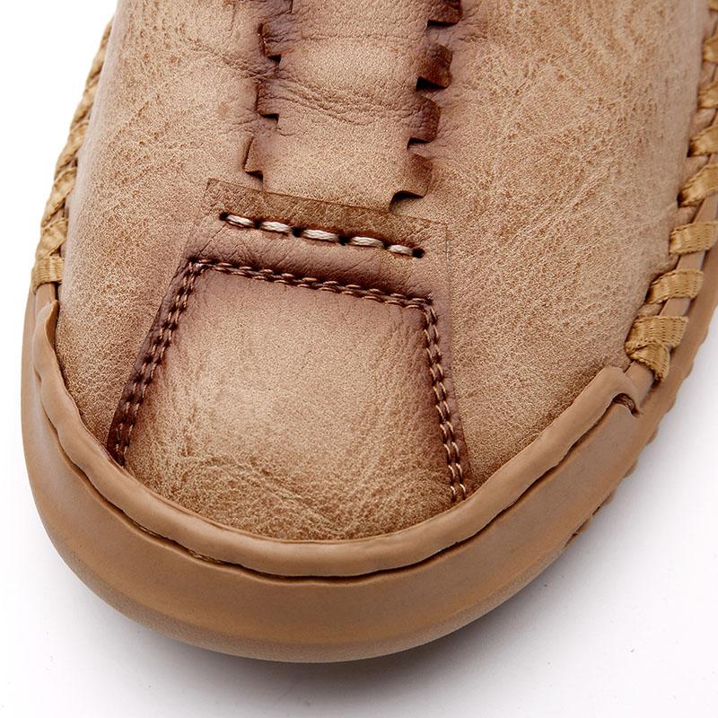 Handmade Casual Leather Shoes Men Loafers Moccasins Man Flats Shoes