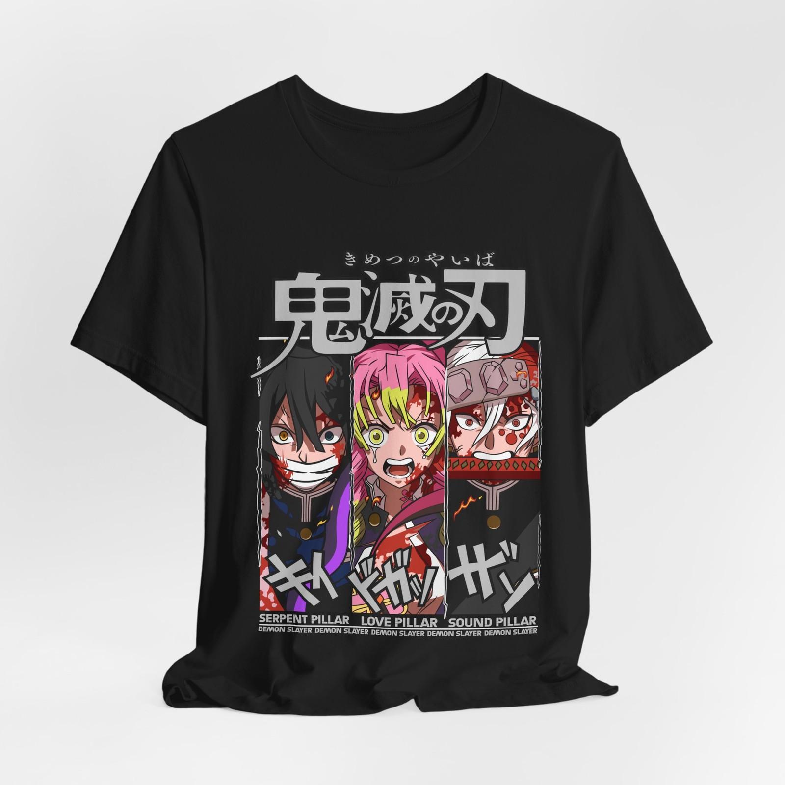 Demon Slayer Graphic T-Shirt Mens Womens Tees Top Tee Tops, Lightweight Anime T-Shirt Mens Womens Tees Top, Gifts for Fans, 4XL