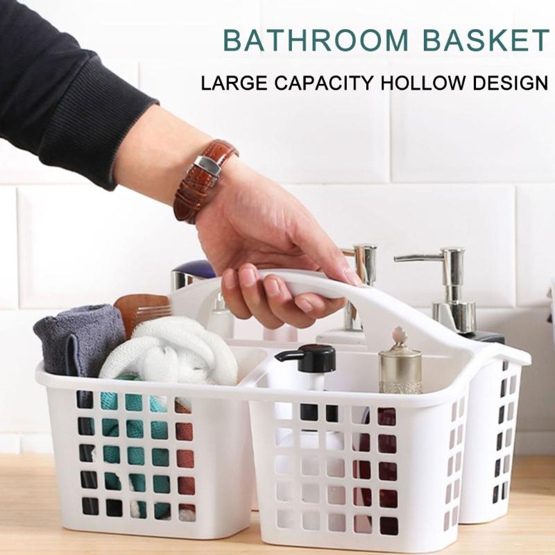 Portable Shower Storage Basket Functional Bathroom Organizers Holder for Cleaning Products and Personal Care Items