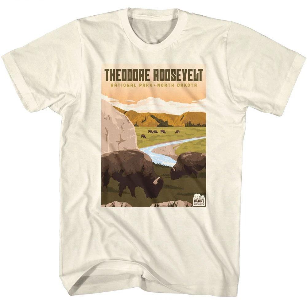 National Parks Theodore Roosevelt Park Natural Brands Children s T-shirt 140