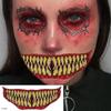 10 unids/set Halloween Horror boca tatuaje pegatina divertido maquillaje fiesta impermeable tatuaje pegatina