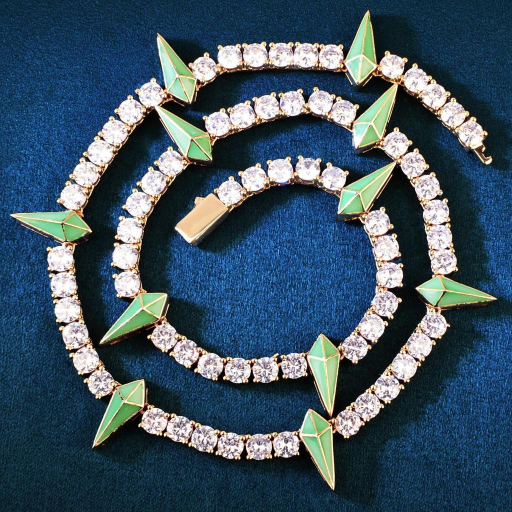 Black Panther Style 5mm Zircon Necklace - Trendy Men's Hip-Hop Design