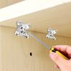 Heavy Duty 2/4/6pcs Zinc Alloy Butterfly Corner Brackets, Detachable Woodworking, Furniture, Drawer, Cabinet and Indoor Use