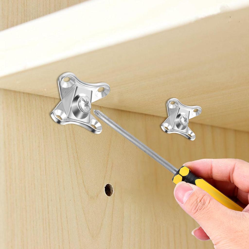 Heavy Duty 2/4/6pcs Zinc Alloy Butterfly Corner Brackets, Detachable Woodworking, Furniture, Drawer, Cabinet and Indoor Use
