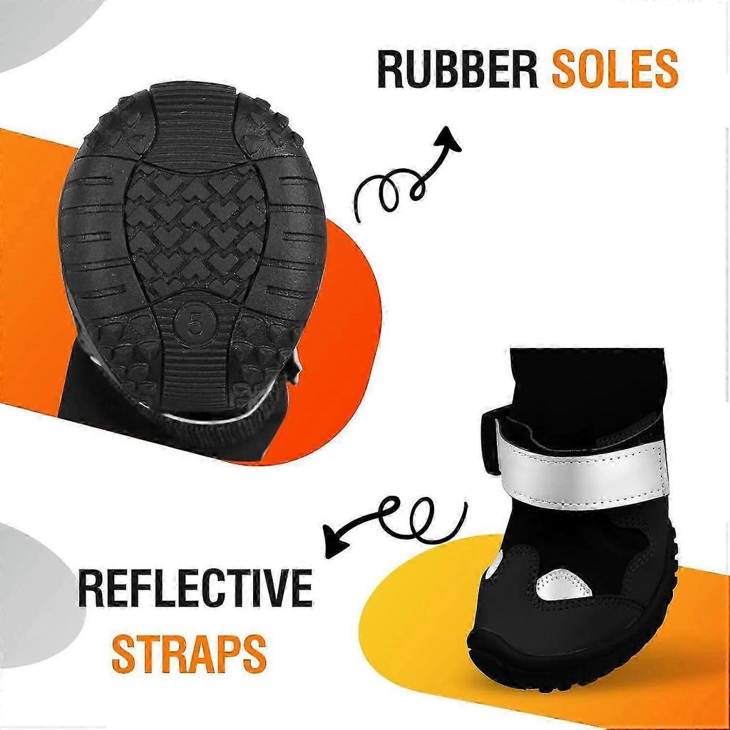 Hunde Latzhosen Stiefel, Wasserdichte Hunderegenstiefel, Welpen Schneeschuhe für den Winter, Schmutzabweisende Hose Verstellbare Latzhose für Outdoor-Spaziergänge & Pfotenschutz