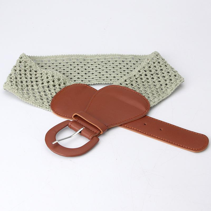 Women's Fashion Waist Cover All-match Dress Clothing Belt Simple Pin Class Elastic Elastic Strap Girls Decorative Strap