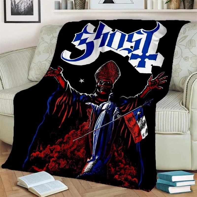 3D Ghost Band Cartoon Flannel Blanket Fashion Warm Lightweight Living Room Bedroom Sofa Bed For Picnic Blanket