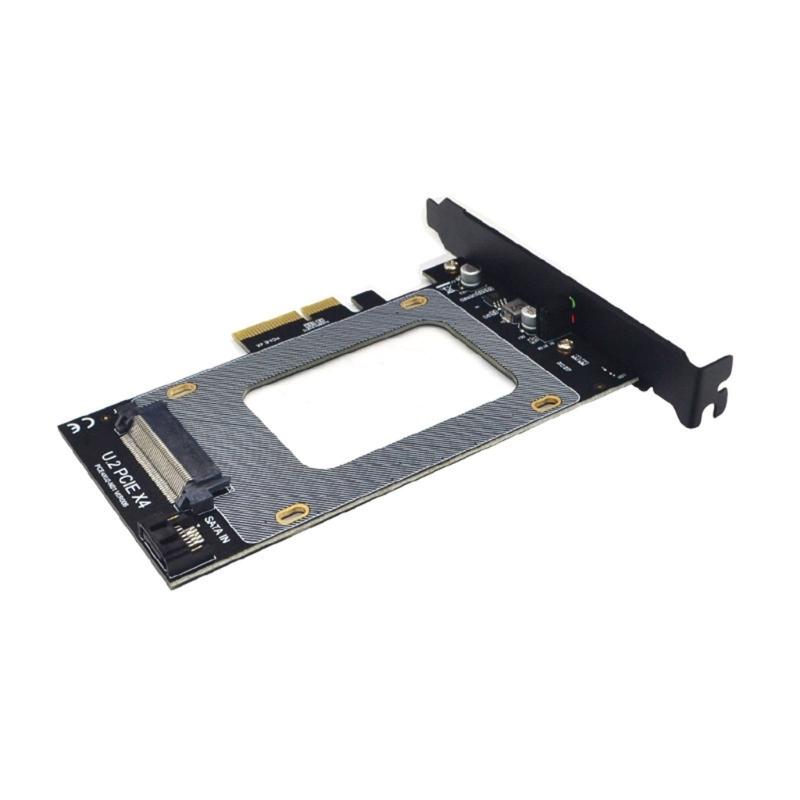 PCIE Risers 4X to SFF-8639 Adapter PCIE SSDs Card Support SSDs 2.5inch SSDs to PCIE 4X Risers Card Converter Replacement