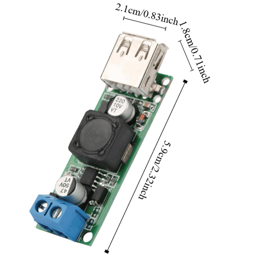 Single USB DC-DC Converter Module DC12V 24V Step Down Voltage Module  Power Regulation