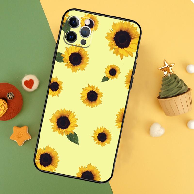 Sunflower Phone Case For iPhone 17 17Air 16 16E 15 14 13 12 11 Pro Max 12 13 Mini Shockproof Cover